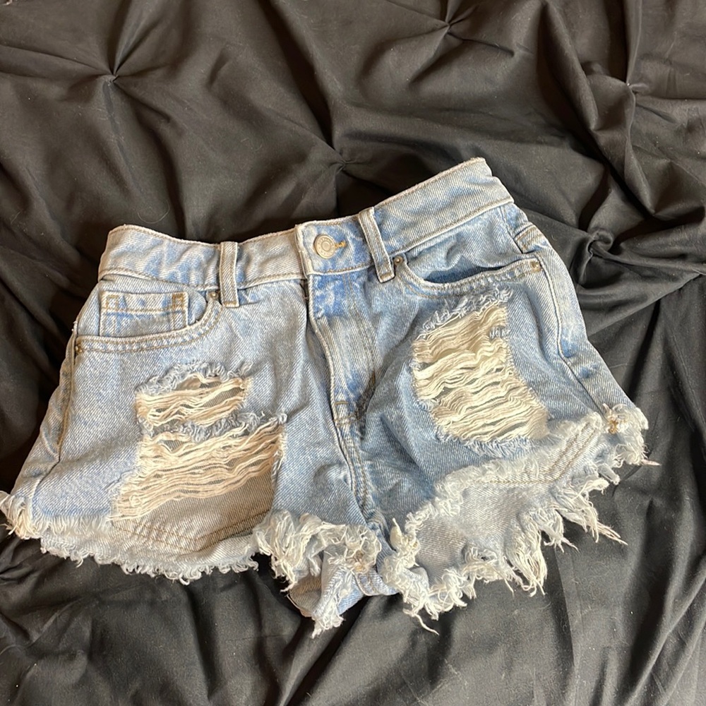 High rise Denim shorts